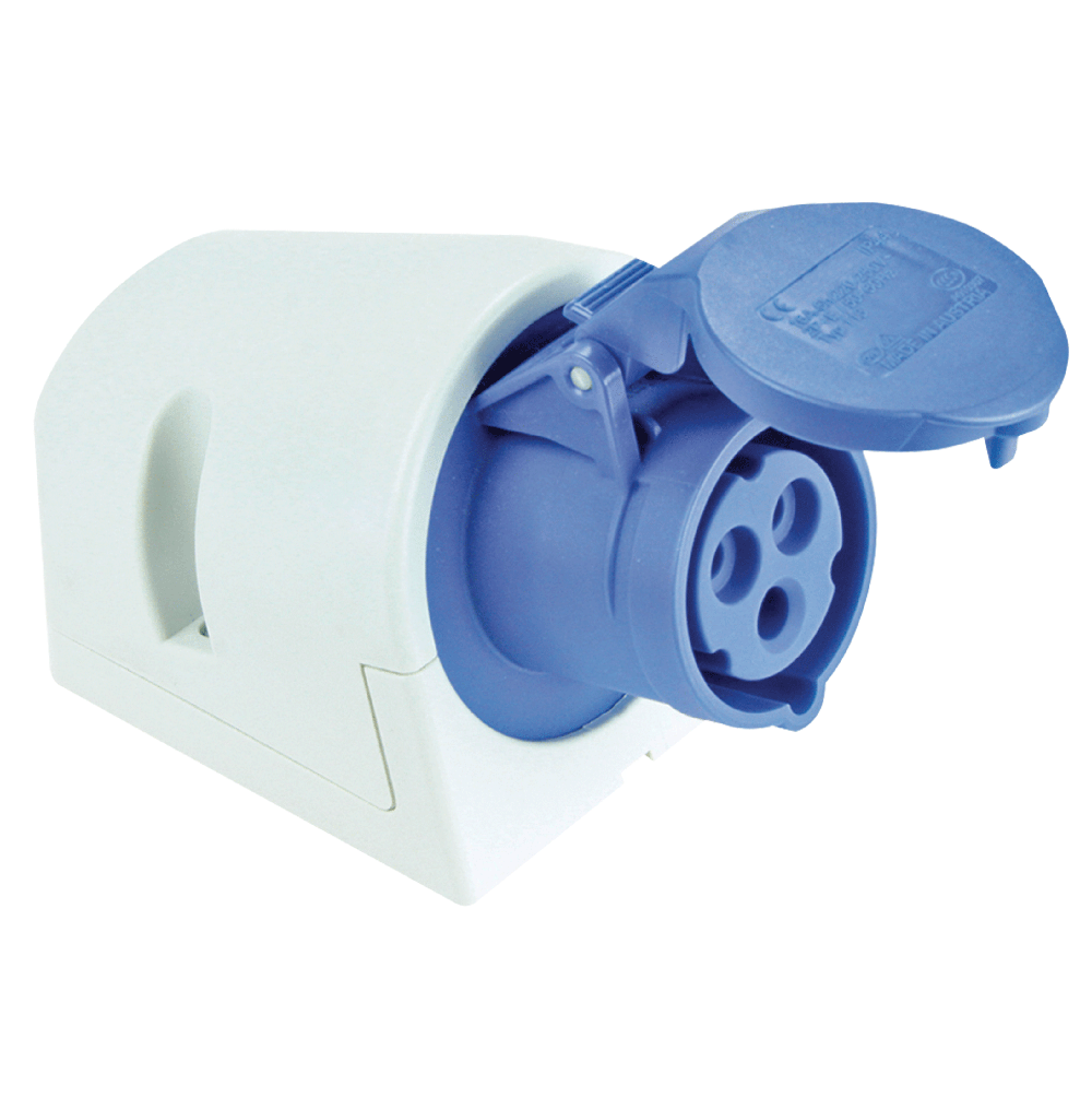 ATLANTIS CEE Series 16Amp. 110V IP44 2P+E Wall Mounted Socket 50/60Hz – 4h