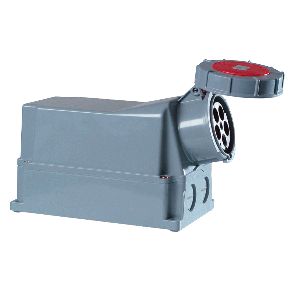 ATLANTIS CEE Series 125Amp. 500V IP67 3P+N+E Wall Mounted Socket 50/60Hz – 7h