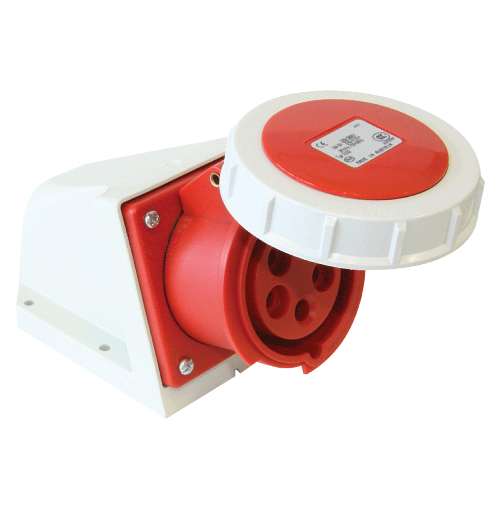 ATLANTIS CEE Series 16Amp. 400V IP44 3P+N+E Wall Mounted Socket 50/60Hz – 6h