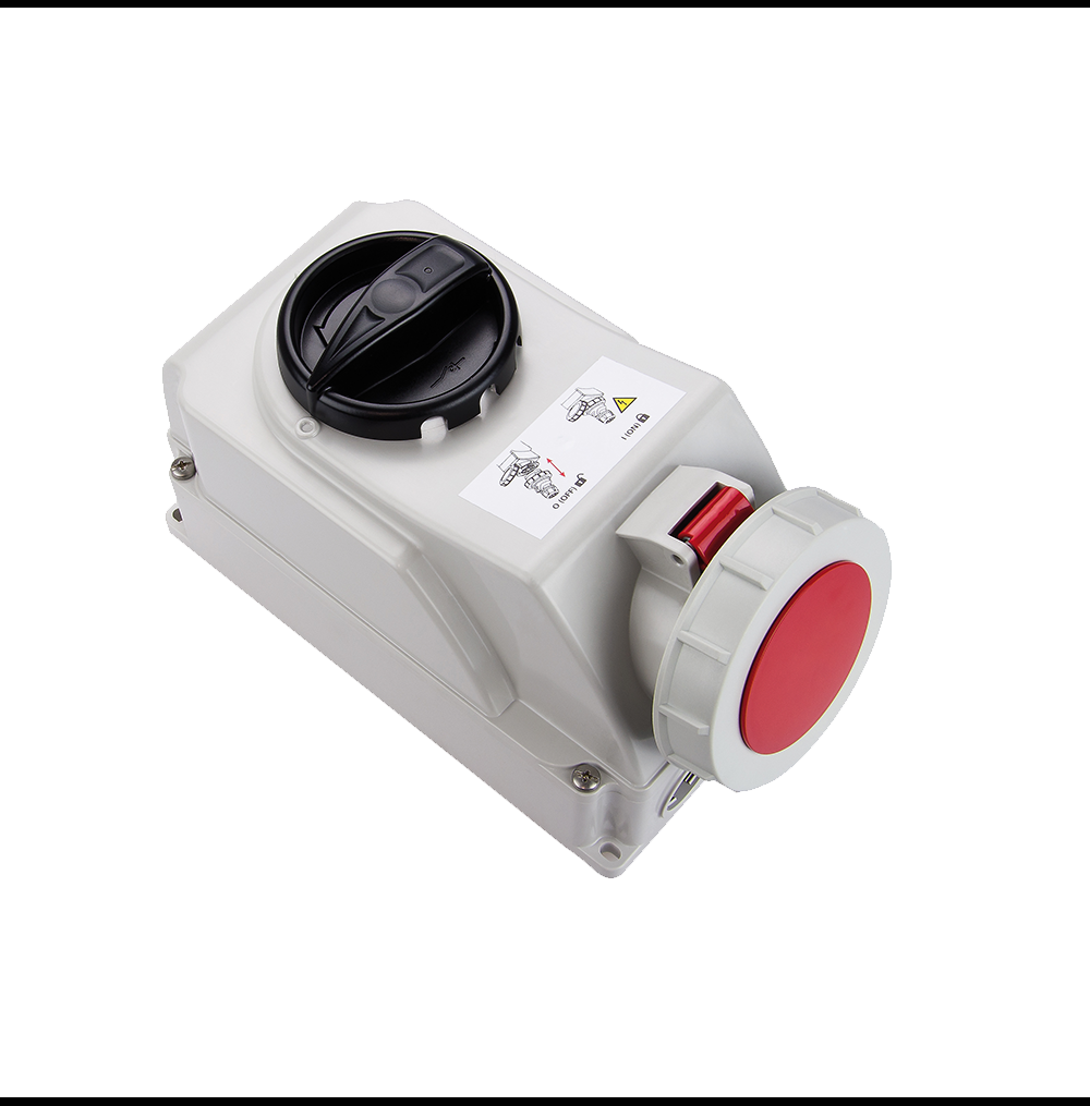 ATLANTIS CEE Series 32Amp. 440P 4Pole IP67 Container Switched Interlocked Socket 50/60Hz – 3h