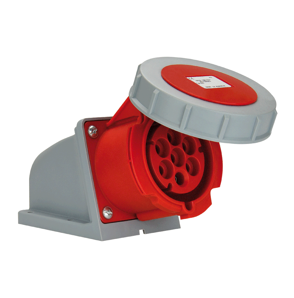 ATLANTIS CEE Series 32Amp. 400V 7Pole IP67 Wall Mount Socket 50/60Hz – 6h