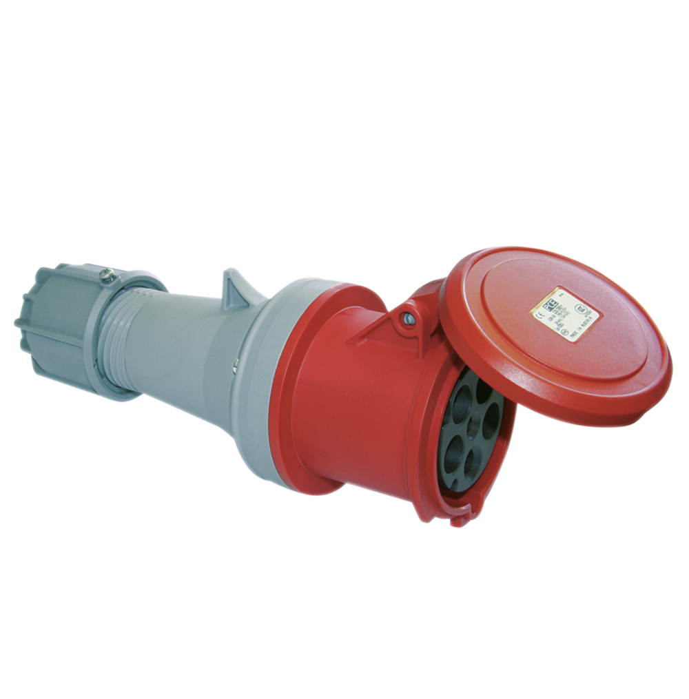 ATLANTIS CEE Series 63Amp. 400V IP44 3P+N+E Connector 50/60Hz – 6h