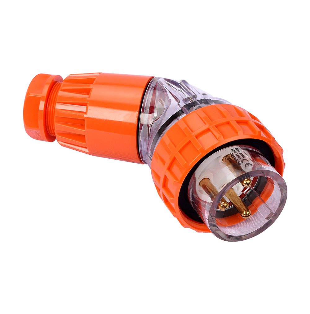 ATLANTIS 56Series 20Amp. 250V IP66 3Pole Angled Plug