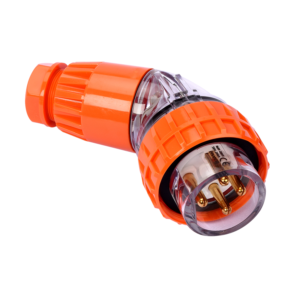 ATLANTIS 56Series 32Amp. 500V IP66 4Pole Angled Plug