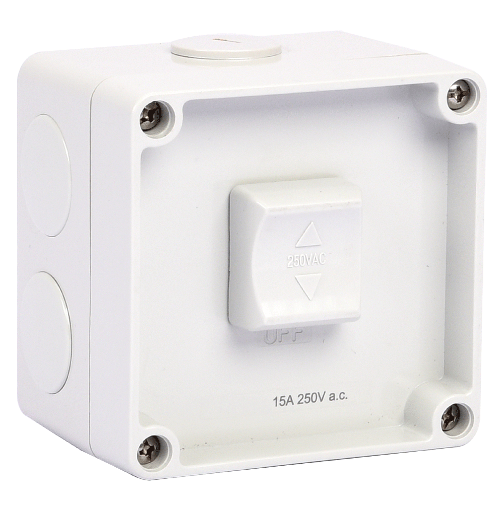 ATLANTIS 56Series 16Amp. 250V IP56 1Gang Surface Mounted Switch