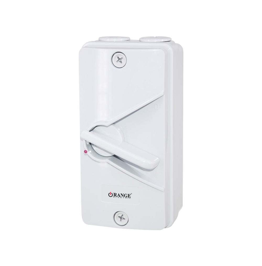 ATLANTIS 25Amp. 1Pole Weatherproof Isolating Switch 250V (IP65) Grey