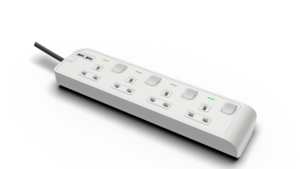 13Amp. 4 Outlet Power Strip with Indicator with 2x4.2USB-A Ports with 3Meter Cord White