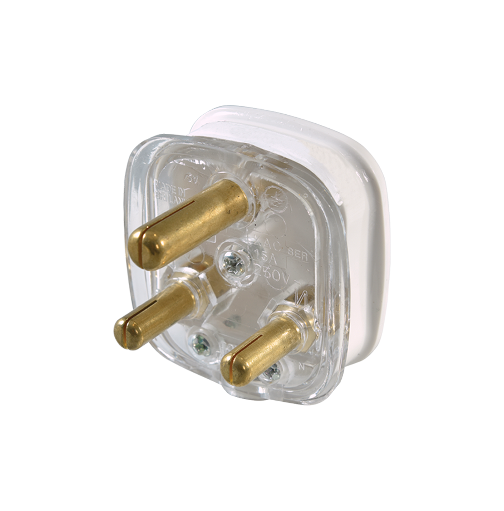 15Amp. Plug Top White