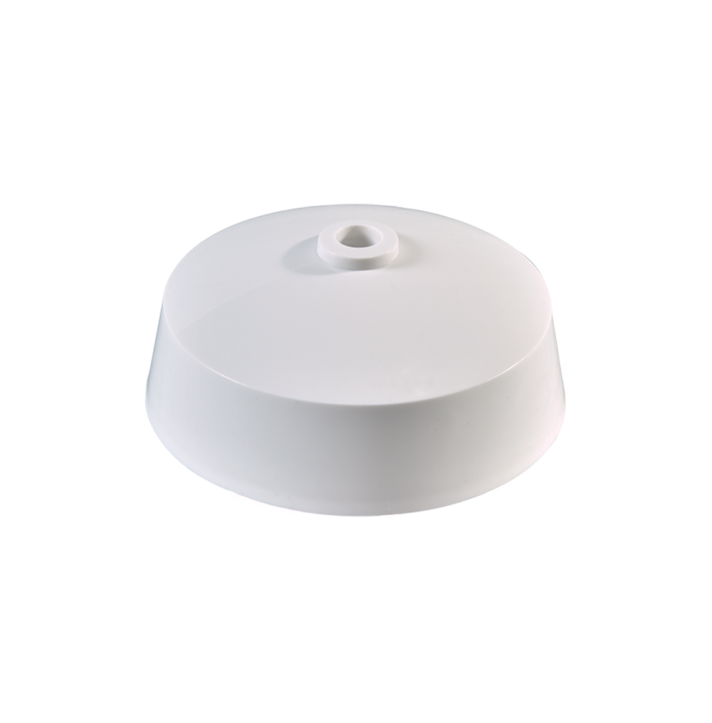 16Amp. 3Terminal Celling Rose with Earth Terminal White
