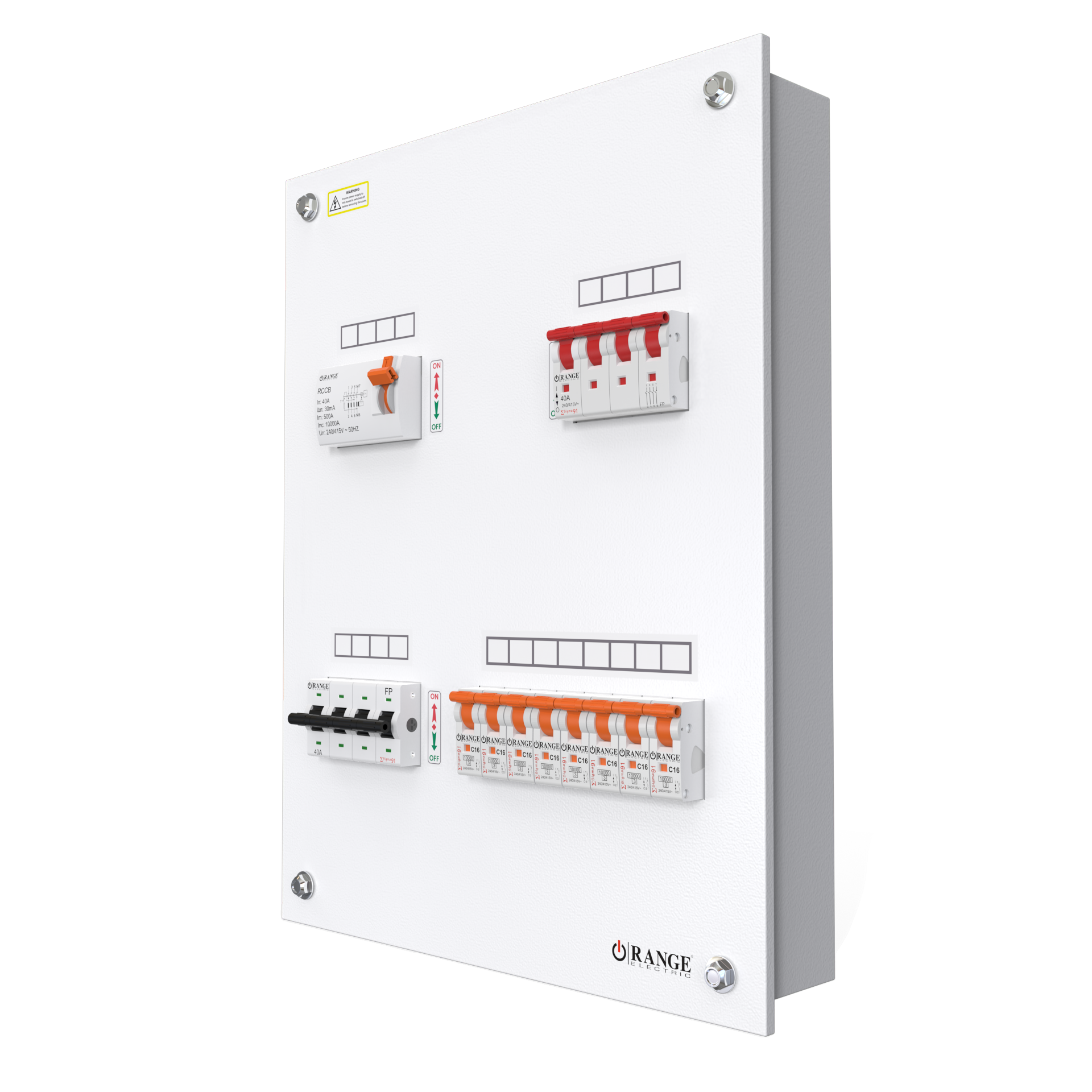 4Way TPN Single Door Metal Distribution Box