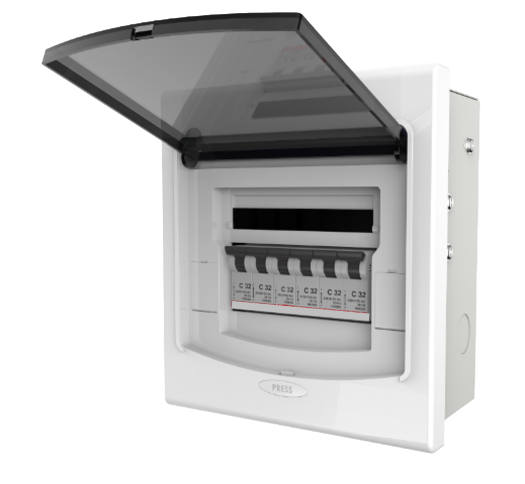 16Way SPN Metal Distribution Box with Acrylic Cover