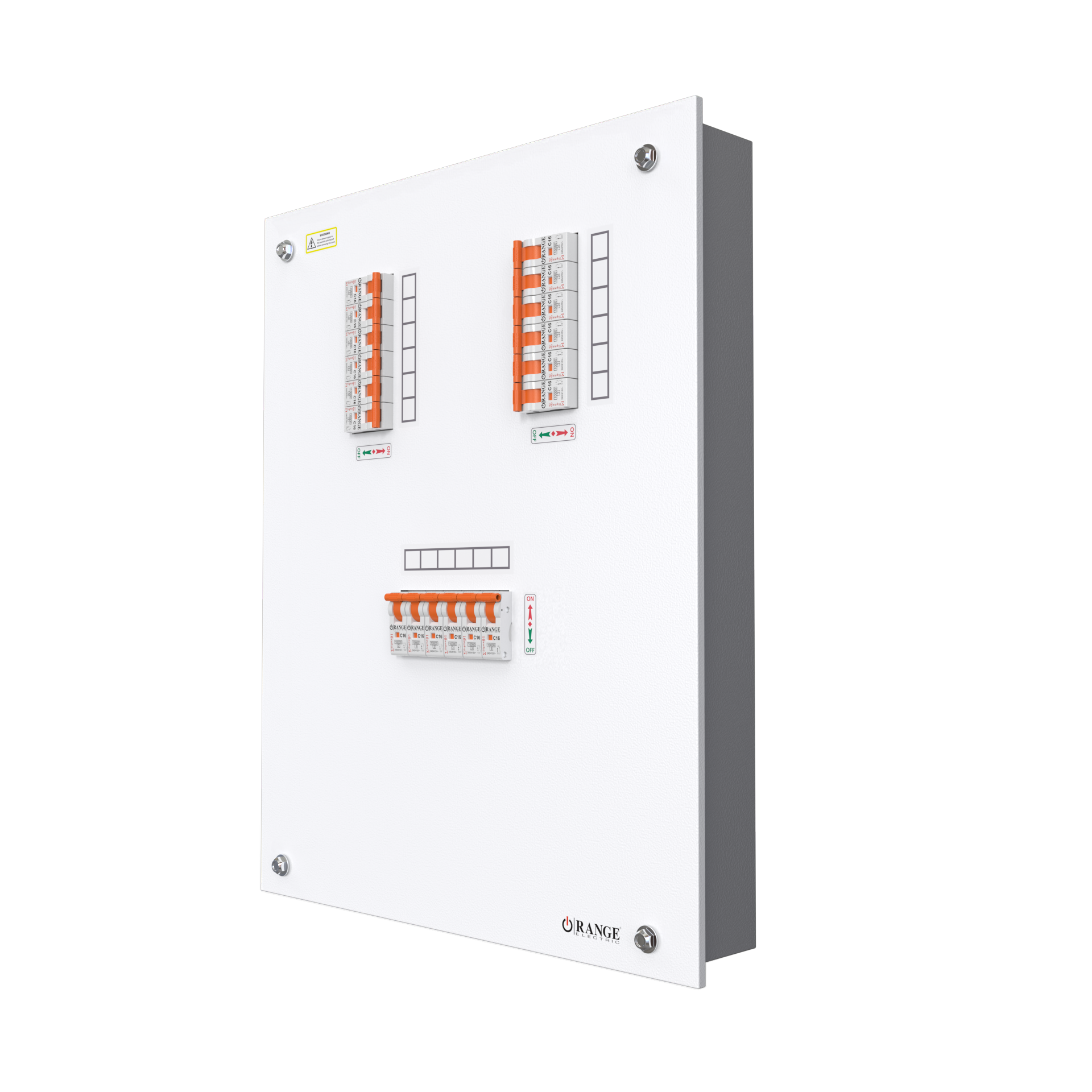 8Way Vertical TPN Single Door Metal Distribution Box