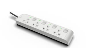 13Amp. 4 Outlet Power Strip with Indicator with 10Meter Cord White