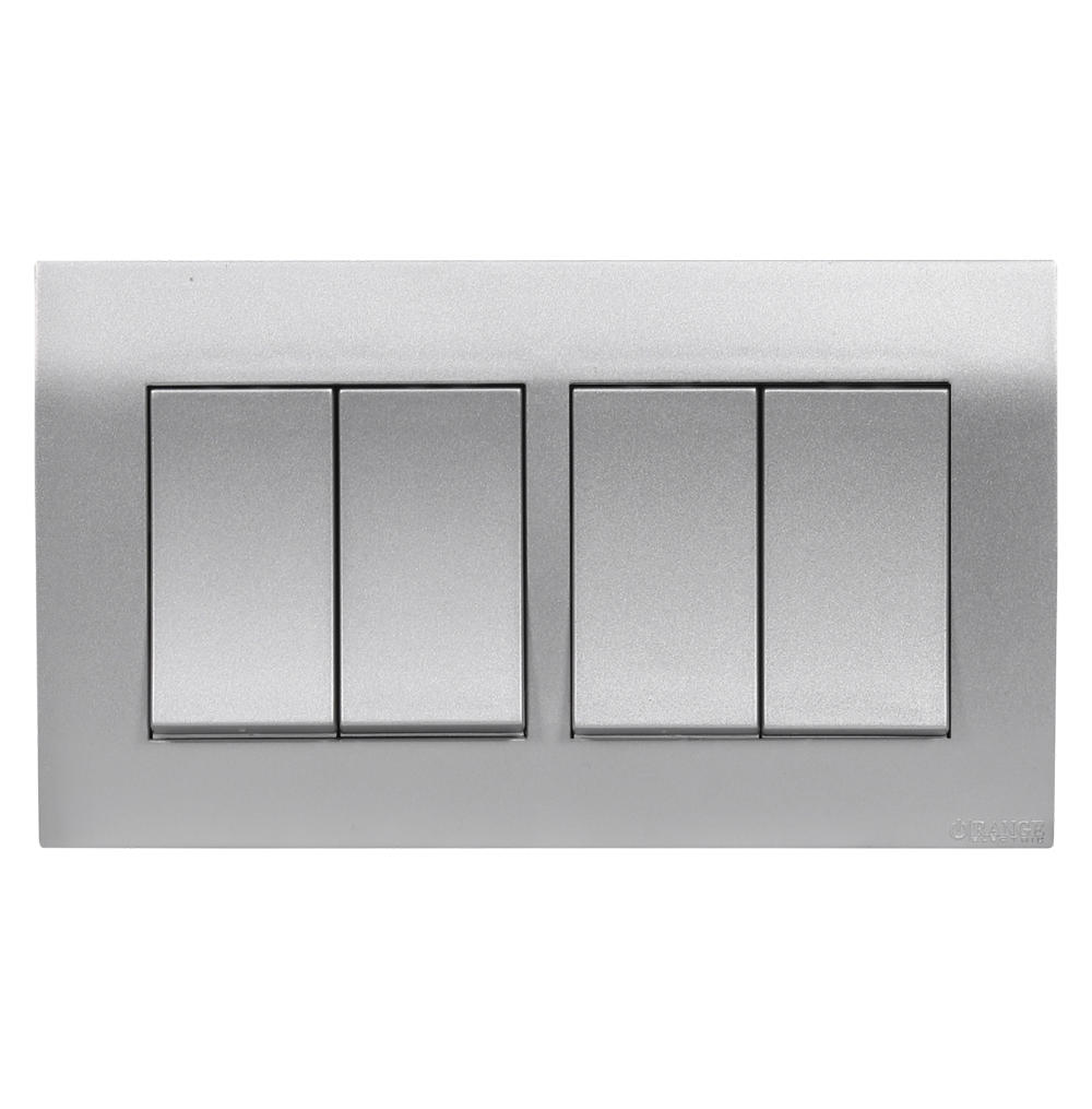 AKOYA 16Amp. 4Gang 2Way Switch (Twin) S/Matte with S/Matte Surround