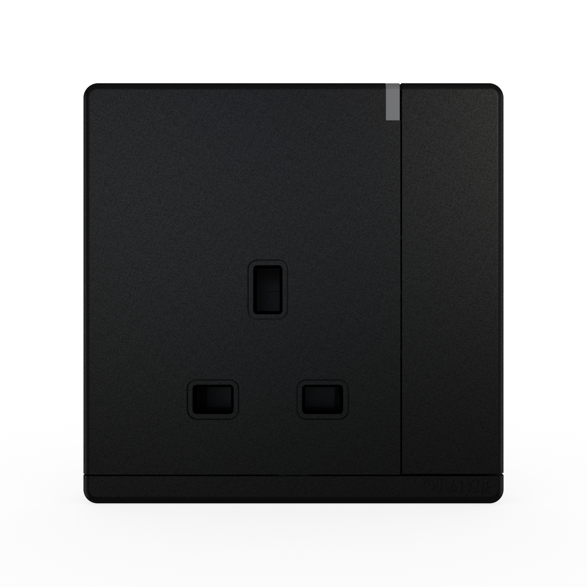 ODESSA 13Amp. 250V Single Switched Socket Outlet with Radium Pearl Black