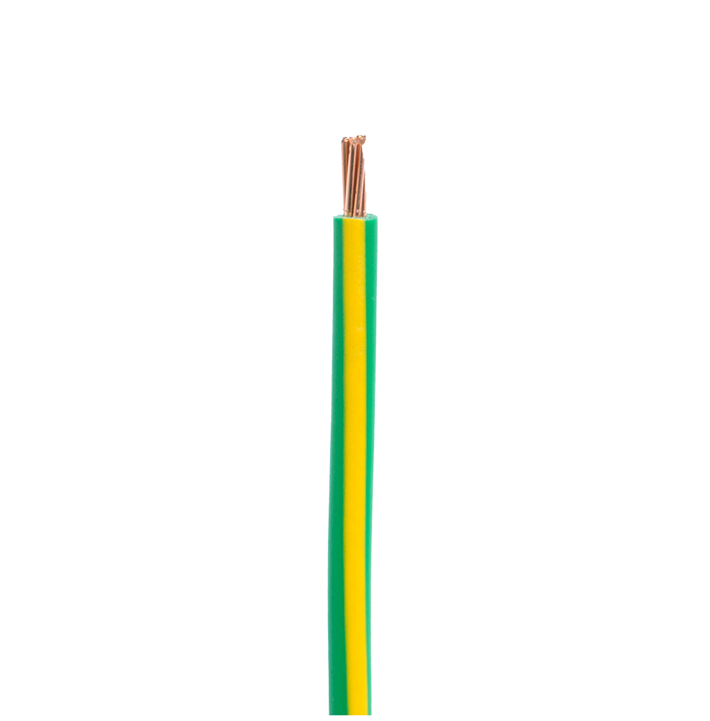 7/0.67mm Cu/PVC Stranded Earth Cable (2.5mm2) Green