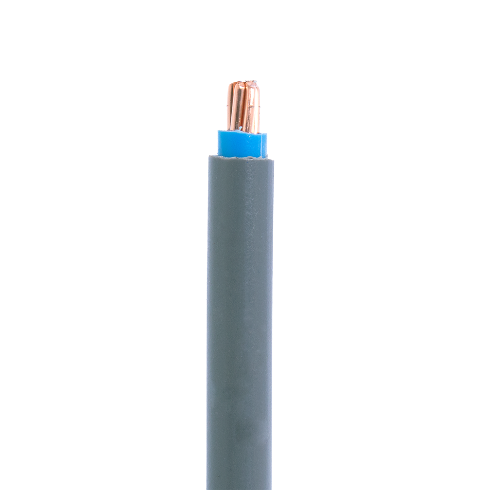 7/1.04mm Cu/PVC/PVC Single Stranded Cable (6mm2) Blue
