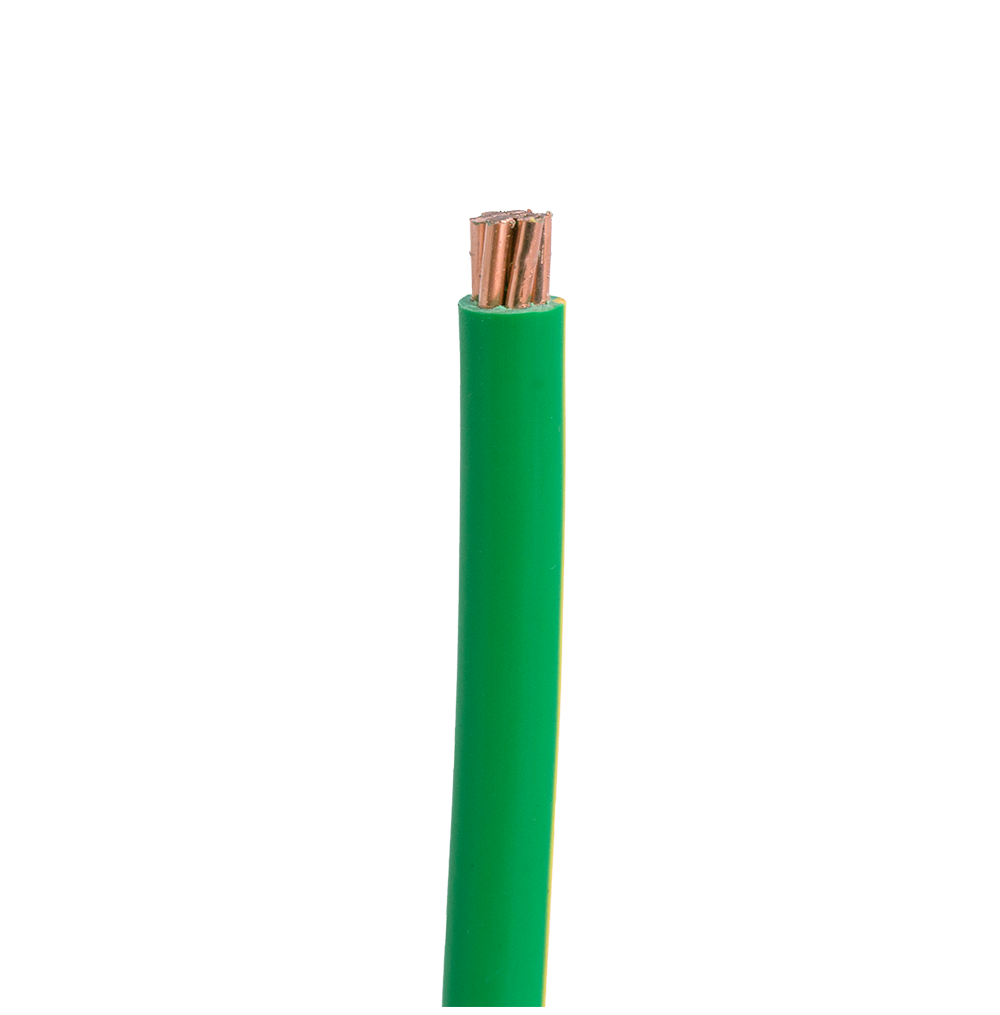 7/1.70mm Cu/PVC Stranded Earth Cable (16mm2) Green