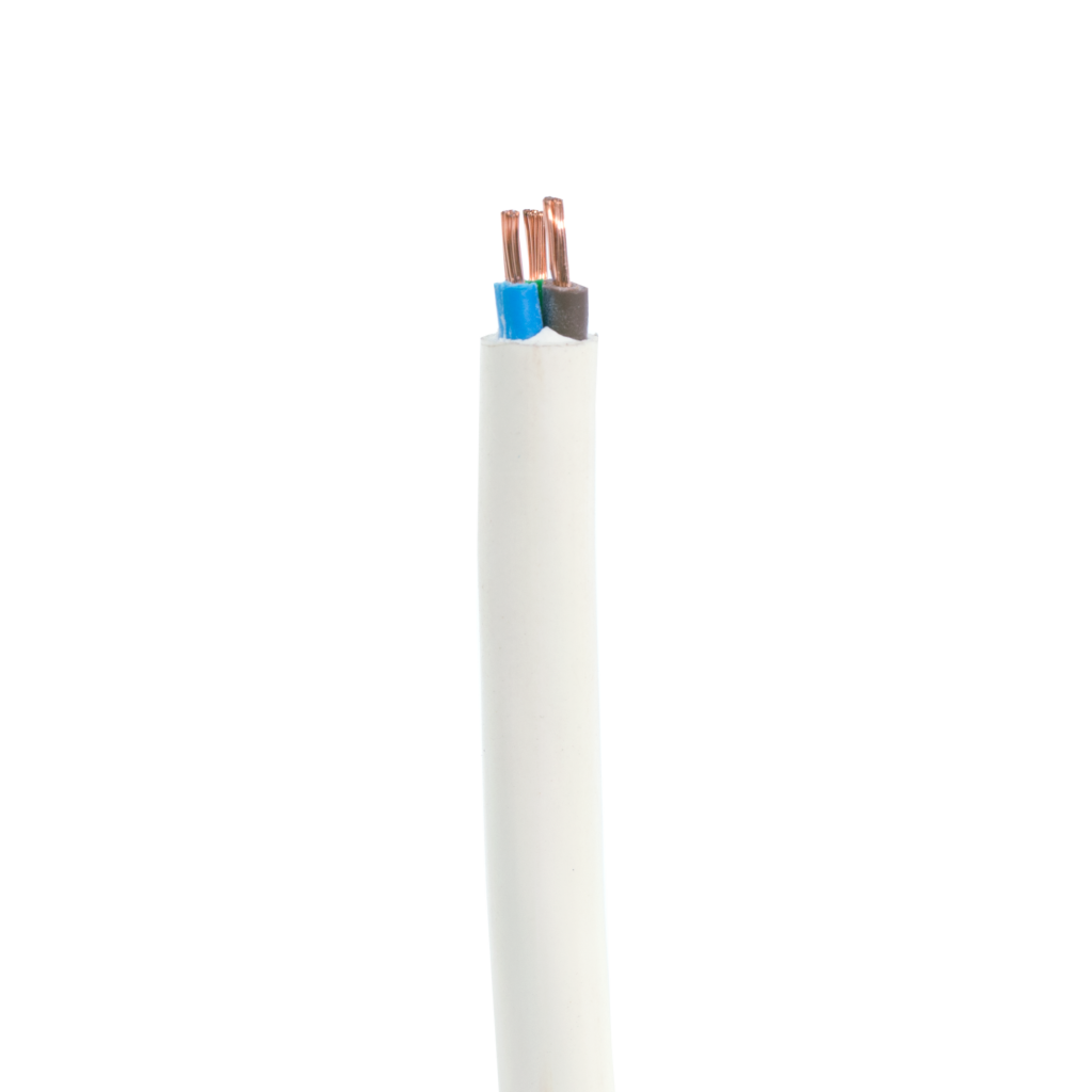 3CX0.75mm2 (24/0.20) CU/PVC/PVC Flexible Cable White
