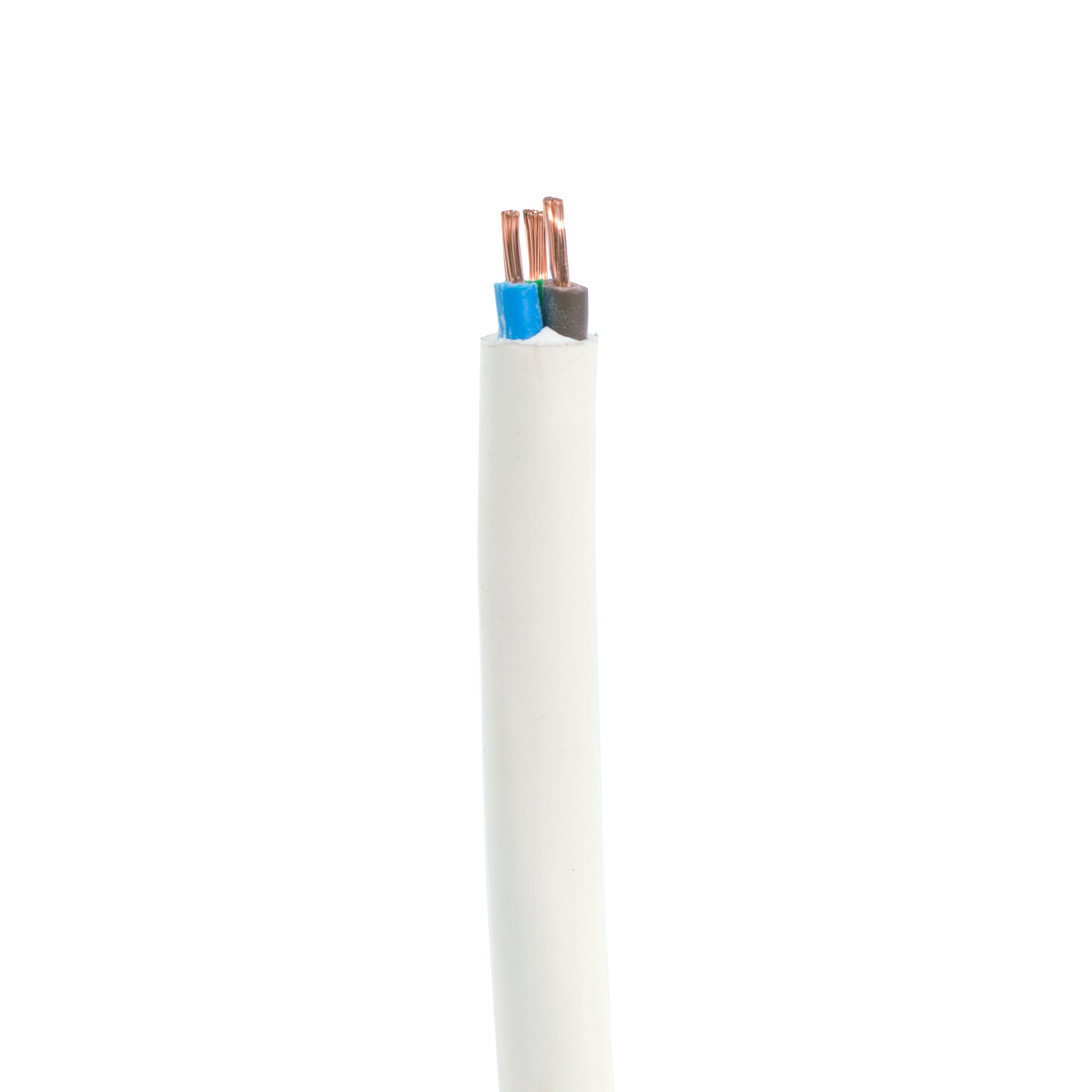3CX0.75mm2 (24/0.20) CU/PVC/PVC Flexible Cable White