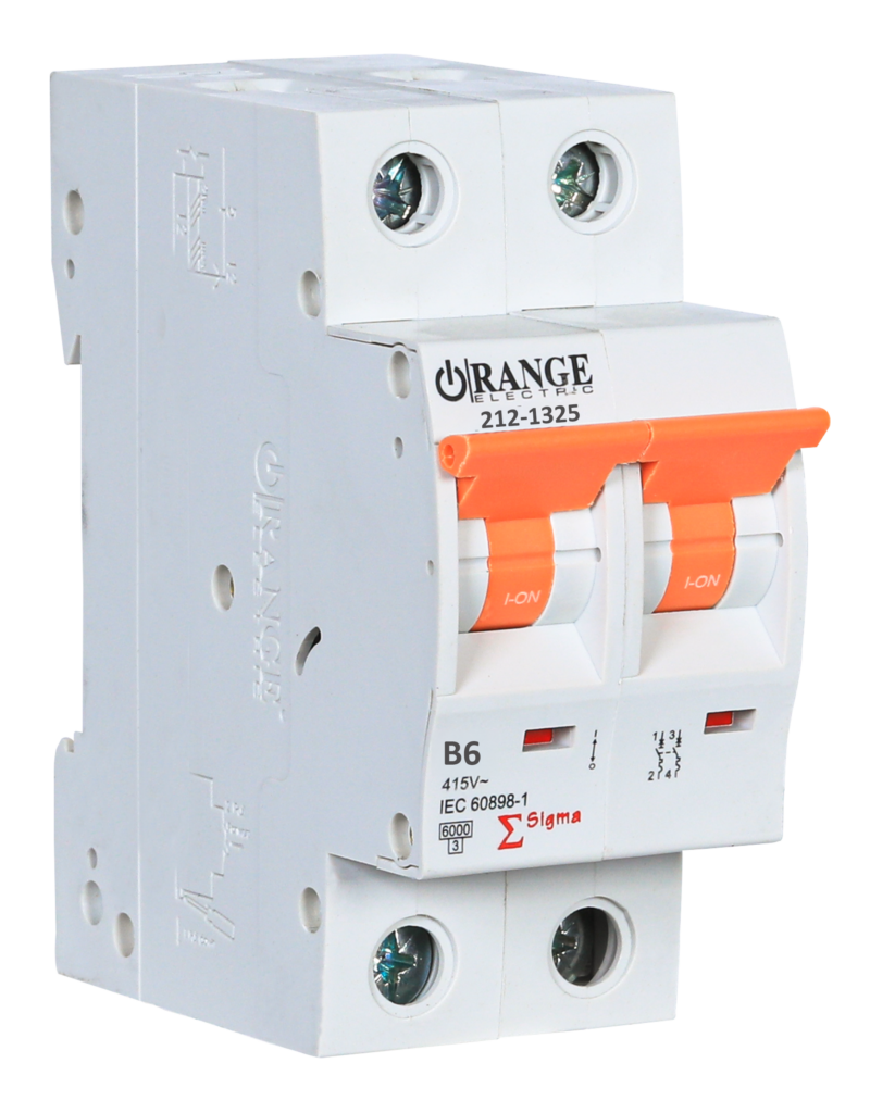 SIGMA 6Amp. 2Pole, Type B, 415V, 6kA MCB