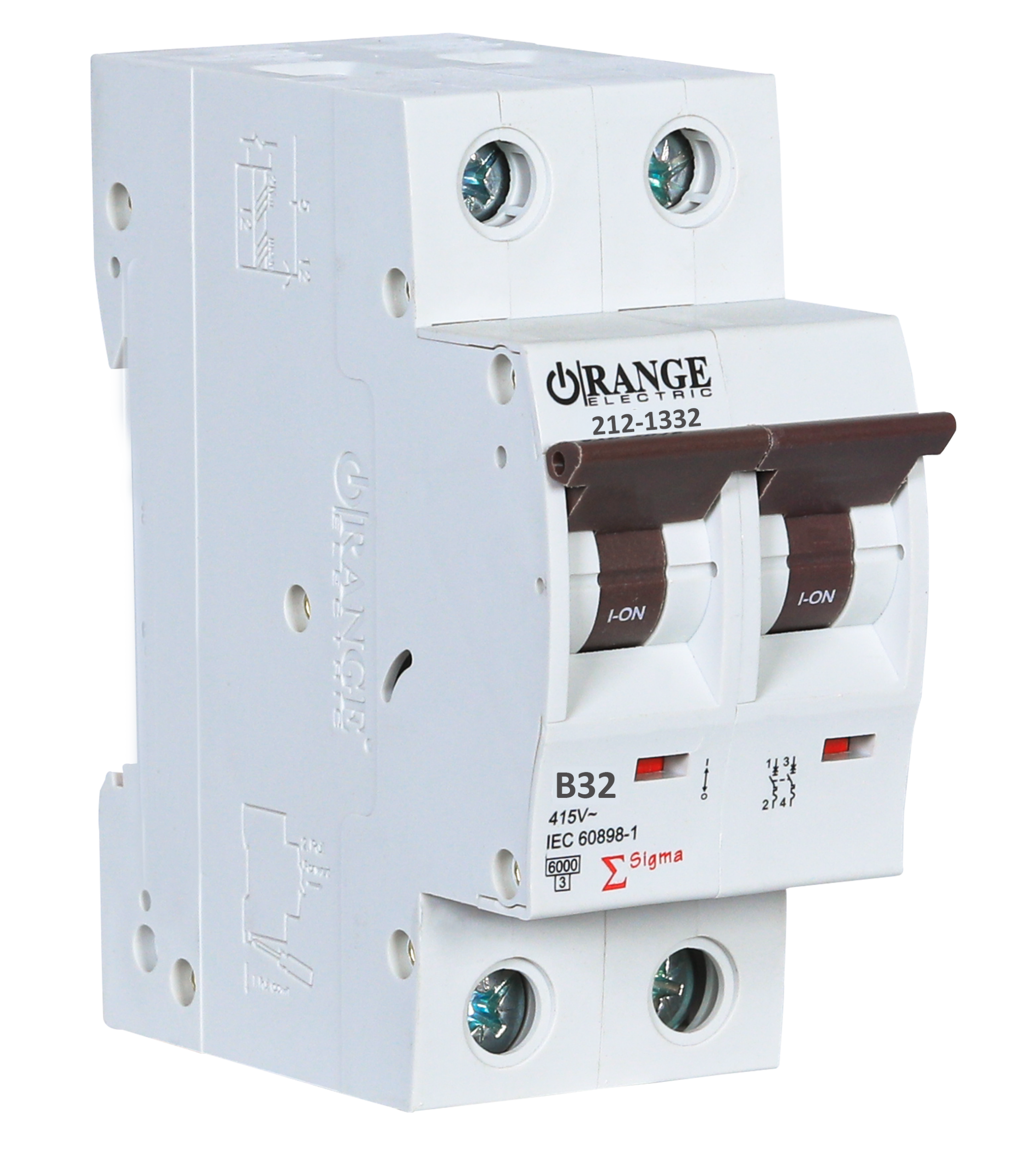 SIGMA 32Amp. 2Pole, Type B, 415V, 6kA MCB