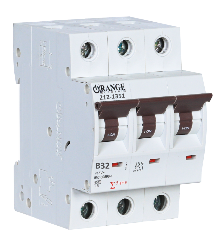 SIGMA 32Amp. 3Pole, Type B, 415V, 6kA MCB