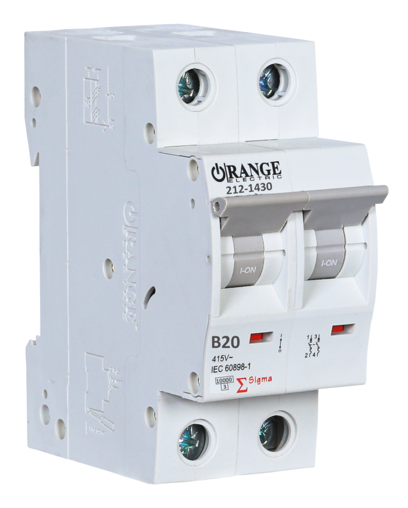 SIGMA 20Amp. 2Pole, Type B, 400V, 10kA MCB