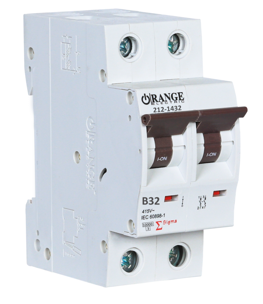 SIGMA 32Amp. 2Pole, Type B, 400V, 10kA MCB