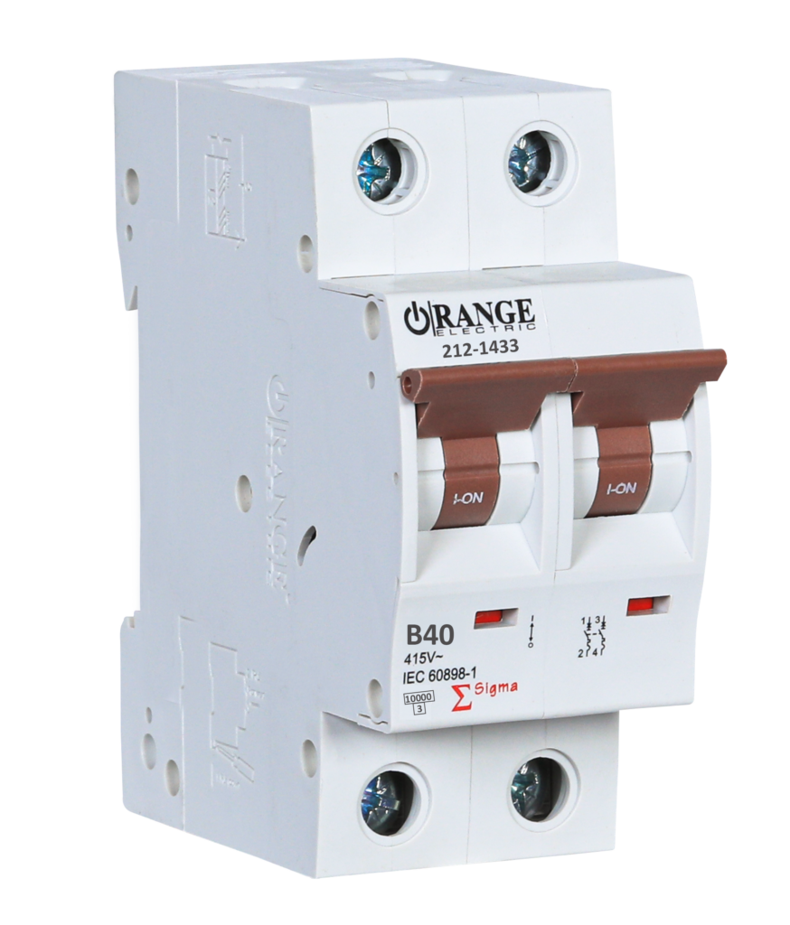 SIGMA 40Amp. 2Pole, Type B, 400V, 10kA MCB