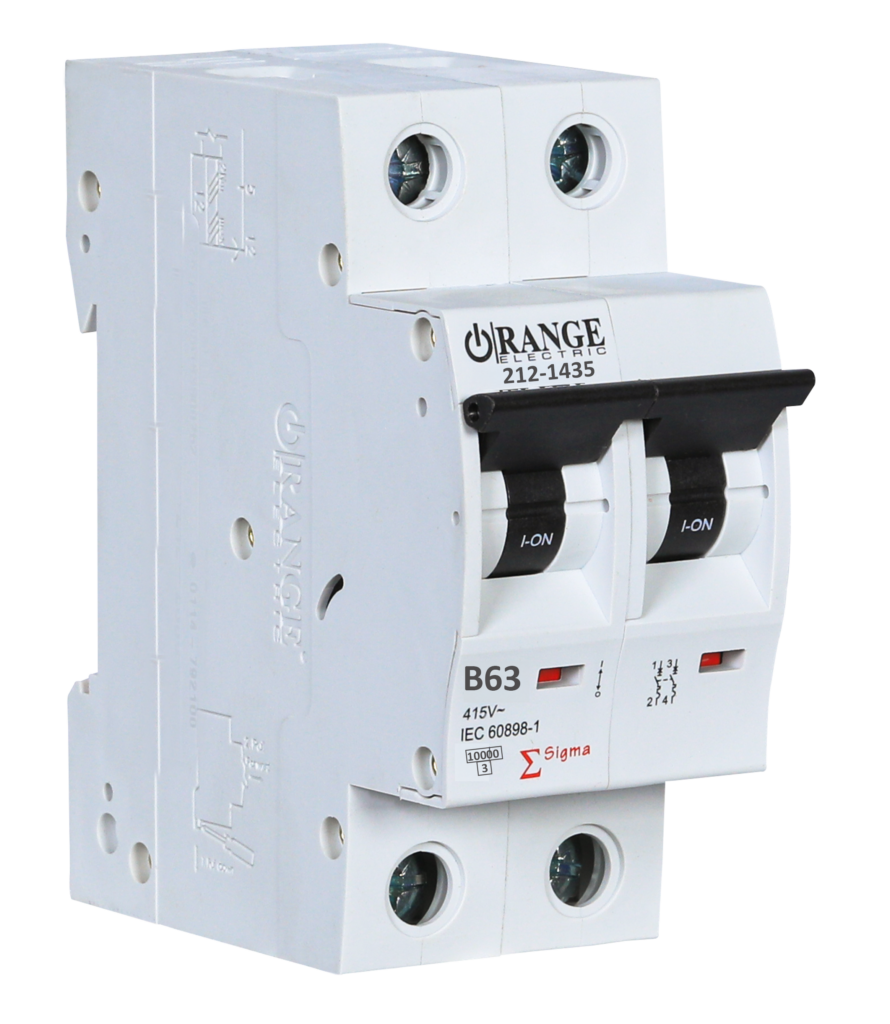 SIGMA 63Amp. 2Pole, Type B, 400V, 10kA MCB
