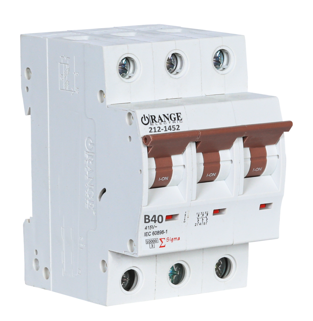 SIGMA 40Amp. 3Pole, Type B, 400V, 10kA MCB