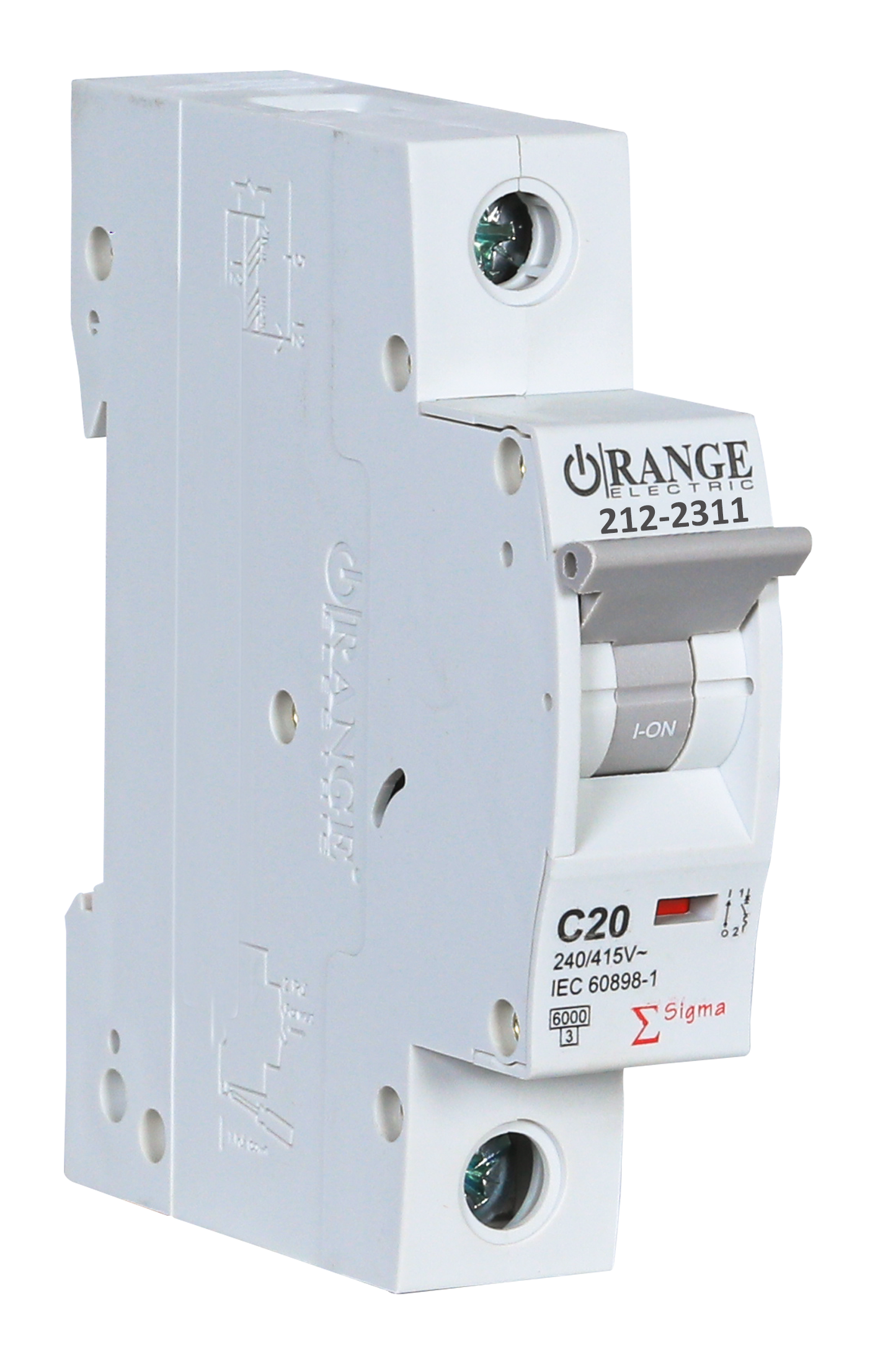 SIGMA 20Amp. 1Pole, Type C,  240/415V 6kA MCB