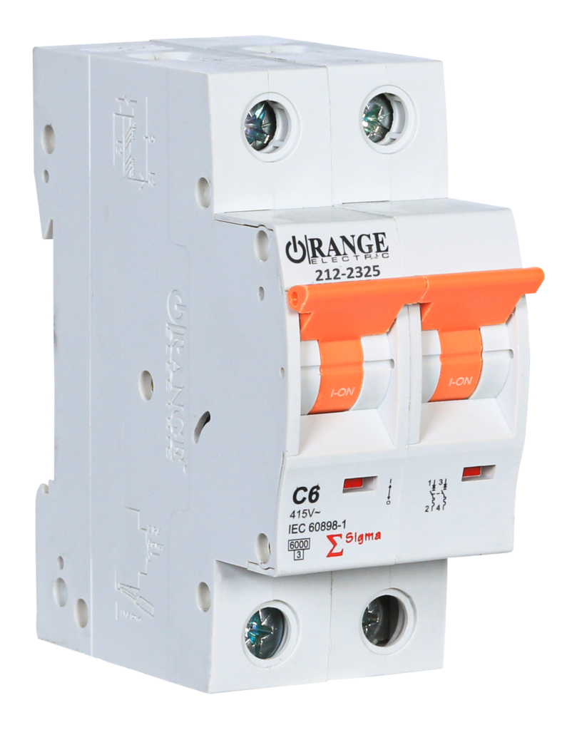 SIGMA 6Amp. 2Pole, Type C, 415V, 6kA MCB