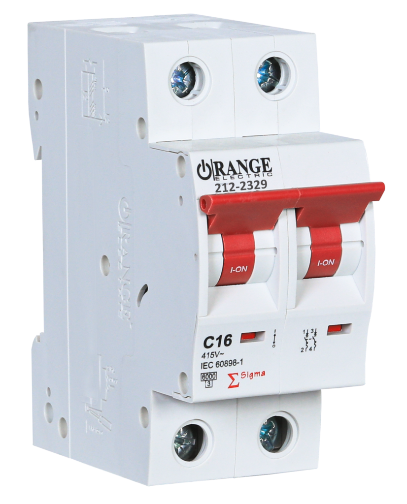 SIGMA 16Amp. 2Pole, Type C,415V, 6kA MCB