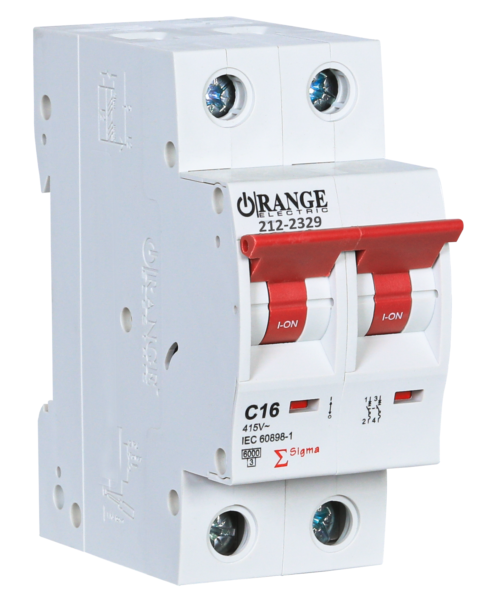 SIGMA 16Amp. 2Pole, Type C,415V, 6kA MCB
