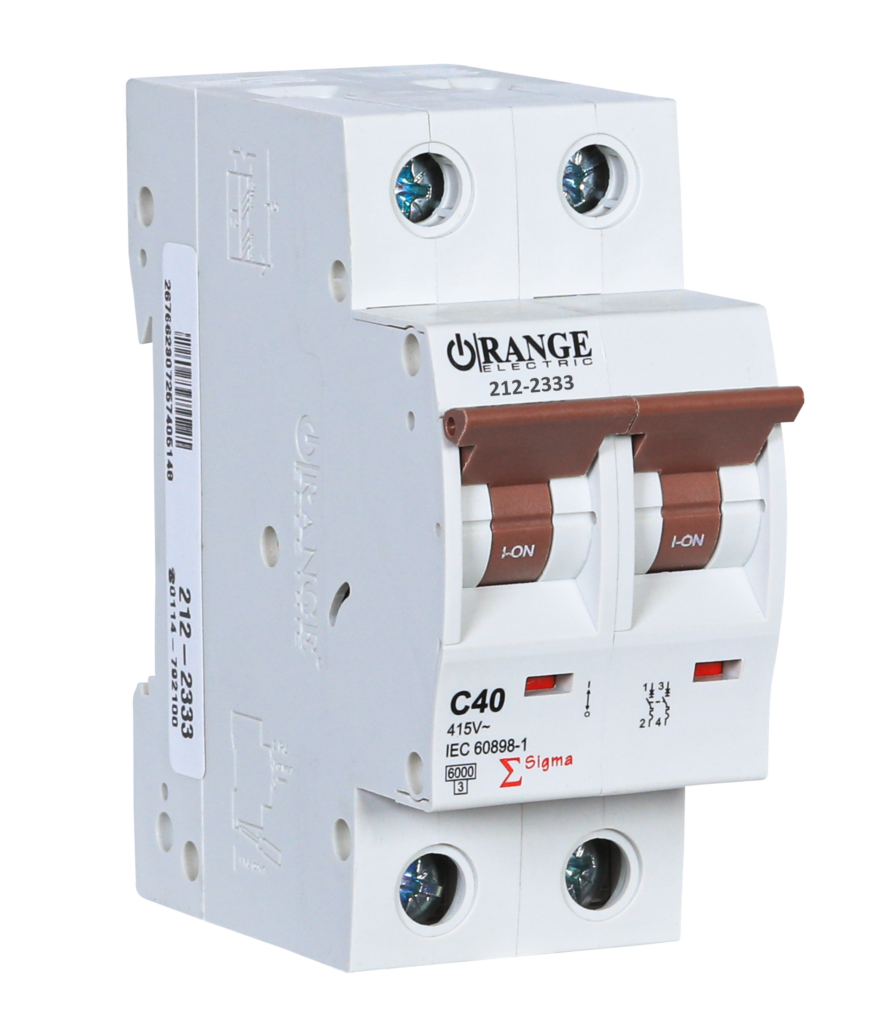 SIGMA 40Amp. 2Pole, Type C, 415V, 6kA MCB