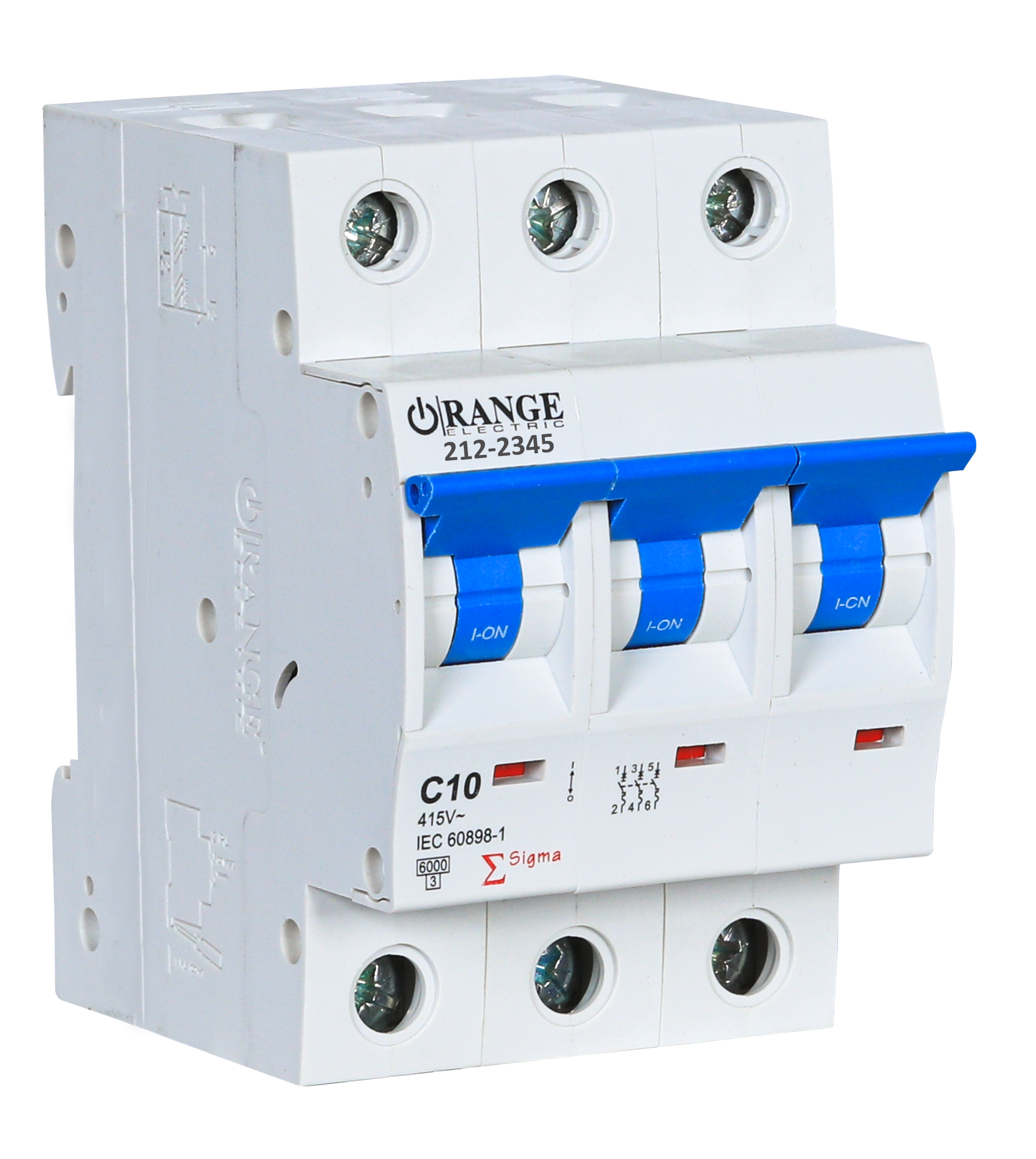 SIGMA 10Amp. 3Pole, Type C, 415V, 6kA MCB