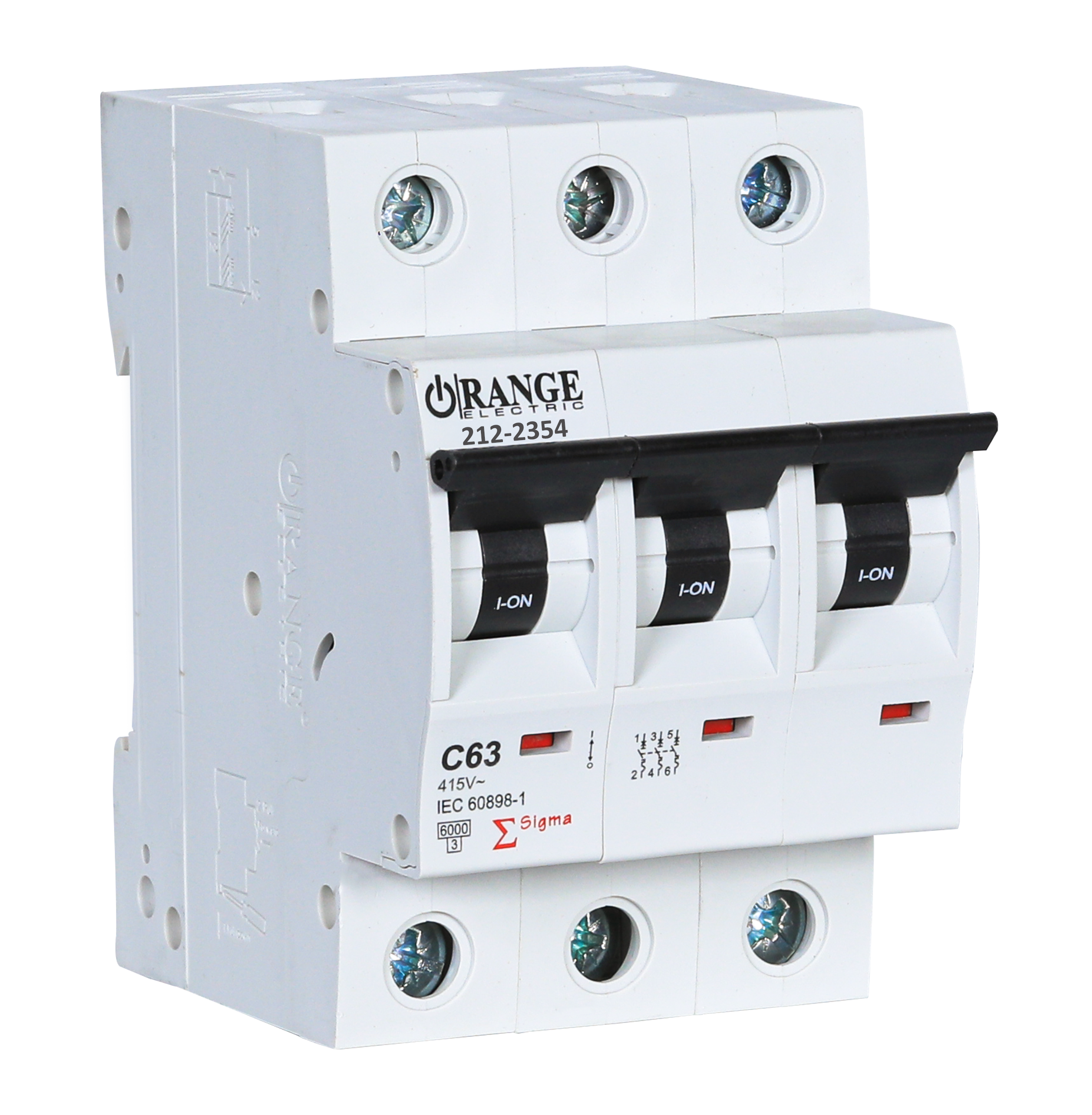 SIGMA 63Amp. 3Pole, Type C, 415V, 6kA MCB