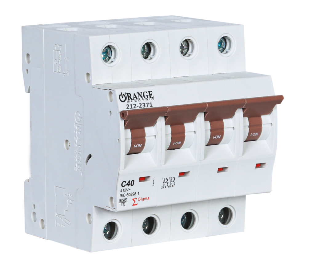 SIGMA 40Amp. 4Pole, Type C, 415V, 6kA MCB