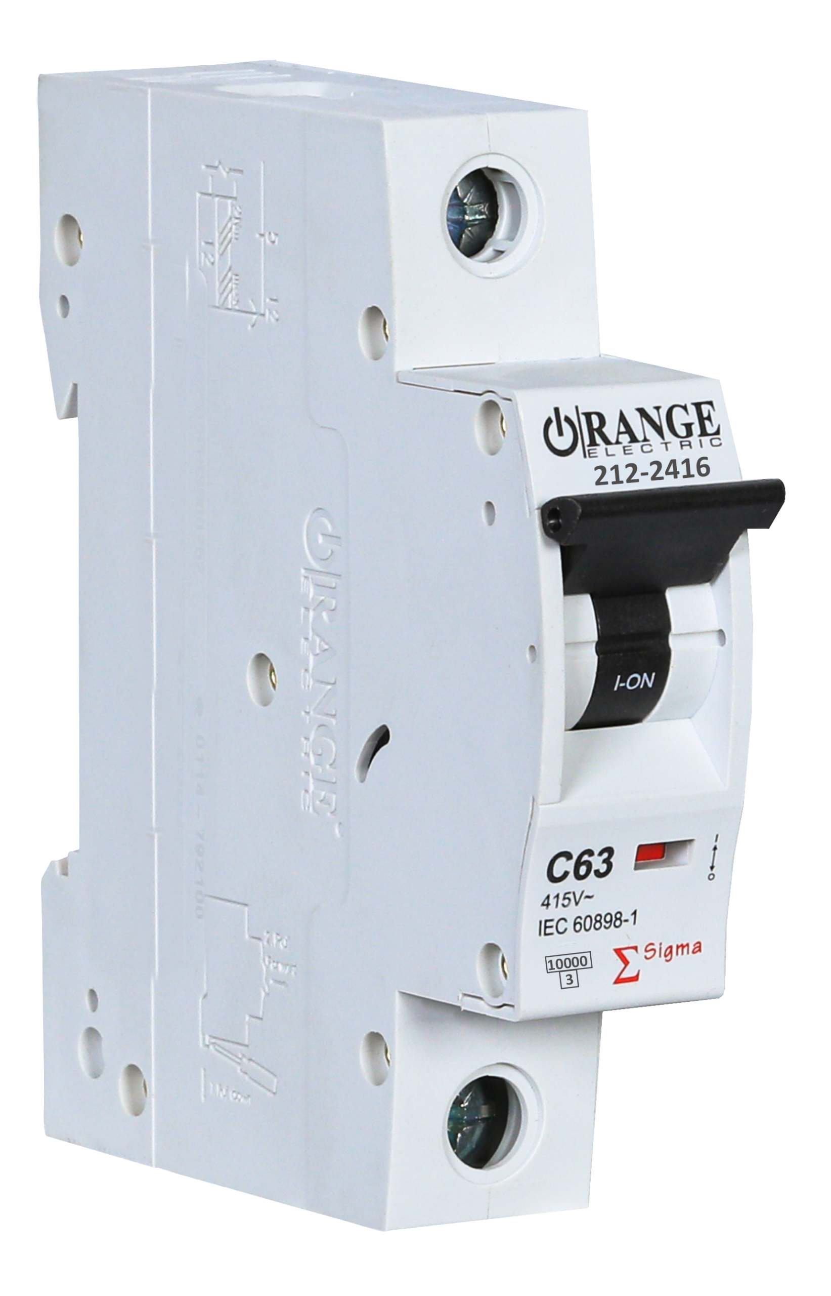 SIGMA 63Amp. 1Pole, Type C,  240/415V, 10kA MCB