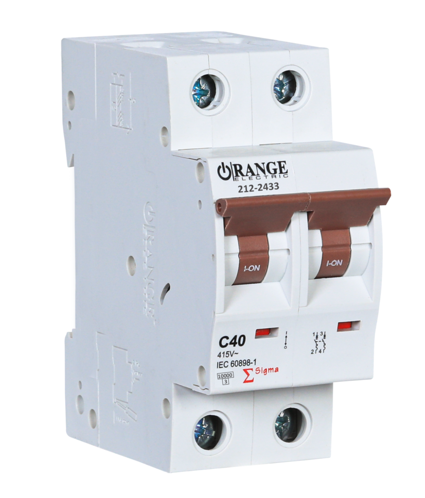 SIGMA 40Amp. 2Pole, Type C, 415V, 10kA MCB