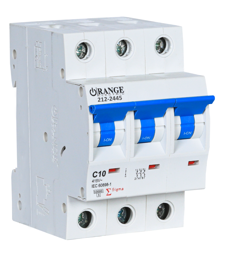 SIGMA 10Amp. 3Pole, Type C, 415V, 10kA MCB