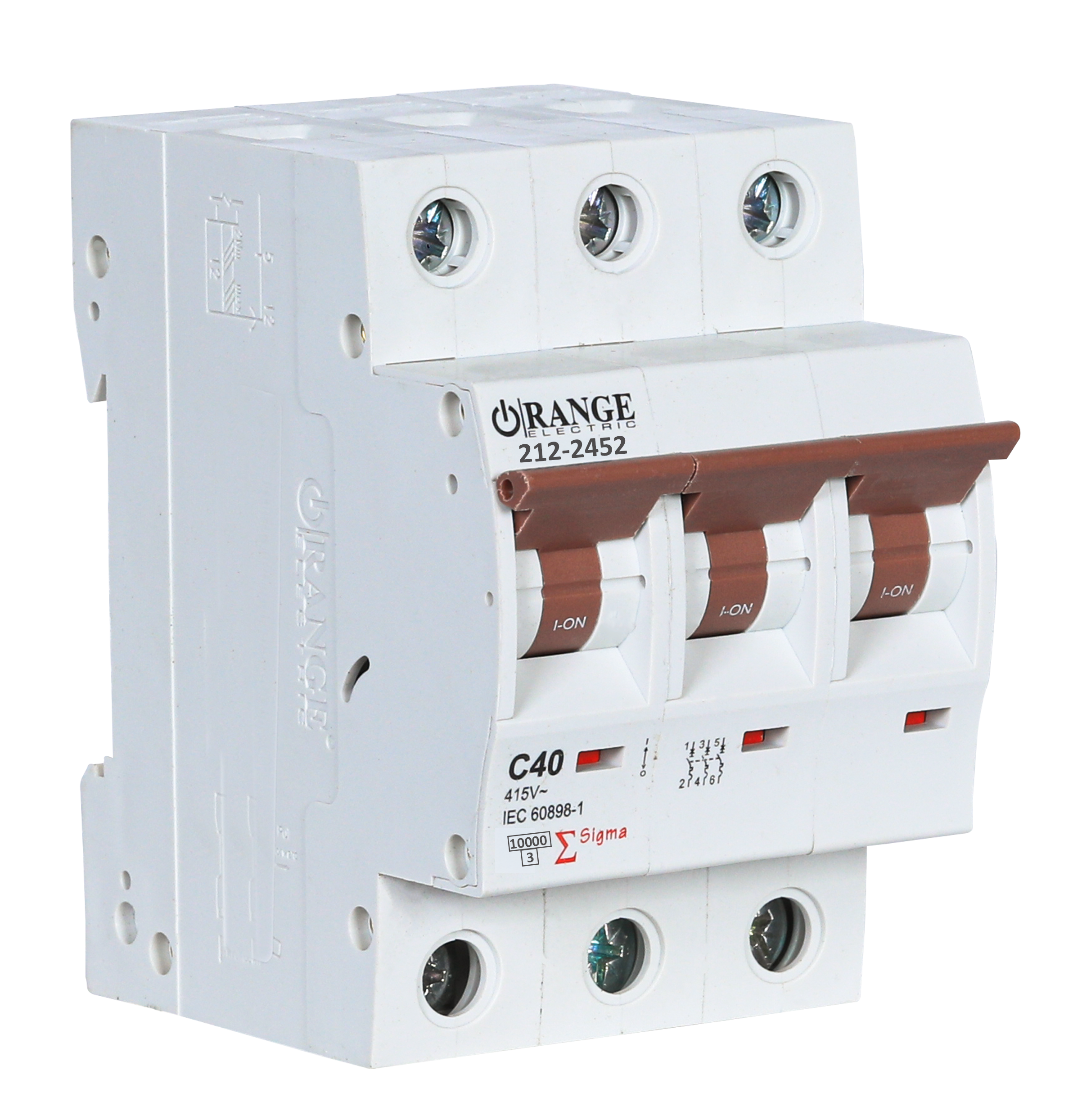 SIGMA 40Amp. 3Pole, Type C, 415V, 10kA MCB