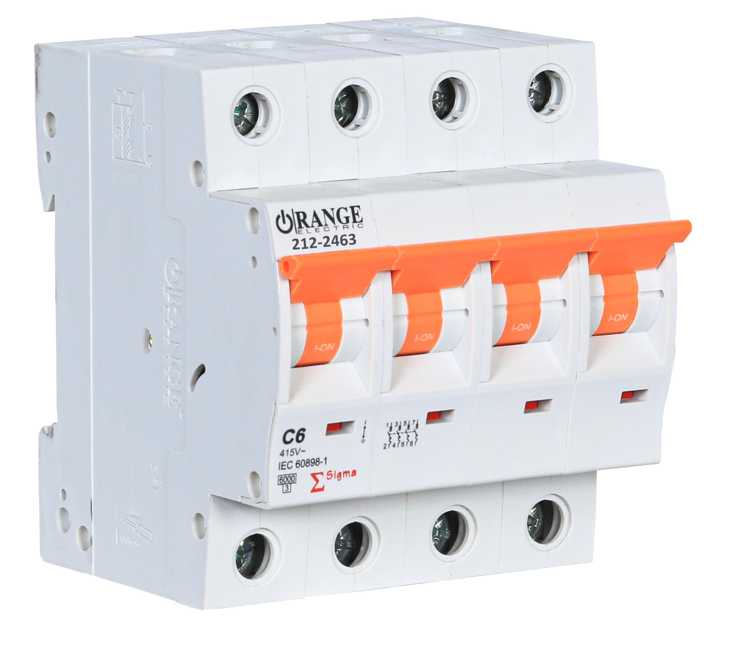 SIGMA 6Amp. 4Pole, Type C, 415V, 10kA MCB