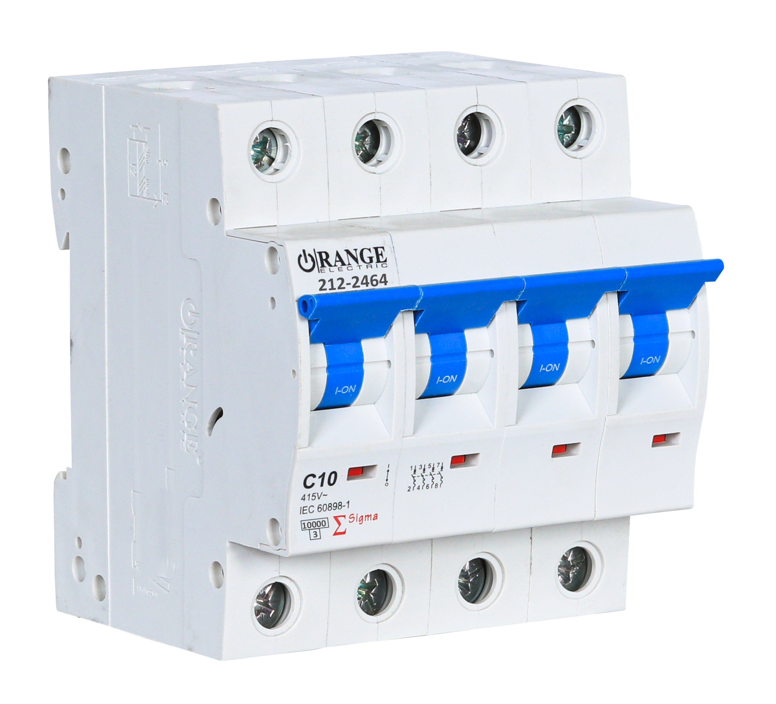 SIGMA 10Amp. 4Pole, Type C, 415V, 10kA MCB