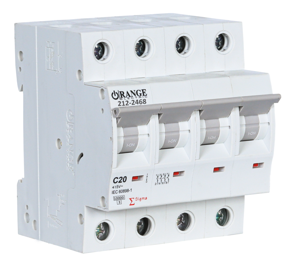 SIGMA 20Amp. 4Pole, Type C, 415V, 10kA MCB