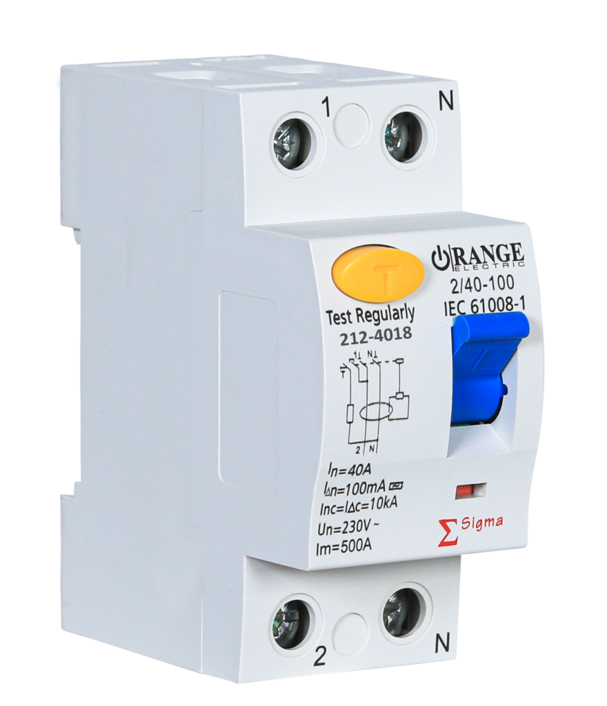 SIGMA 40Amp. 2Pole 100mA, 230V RCCB