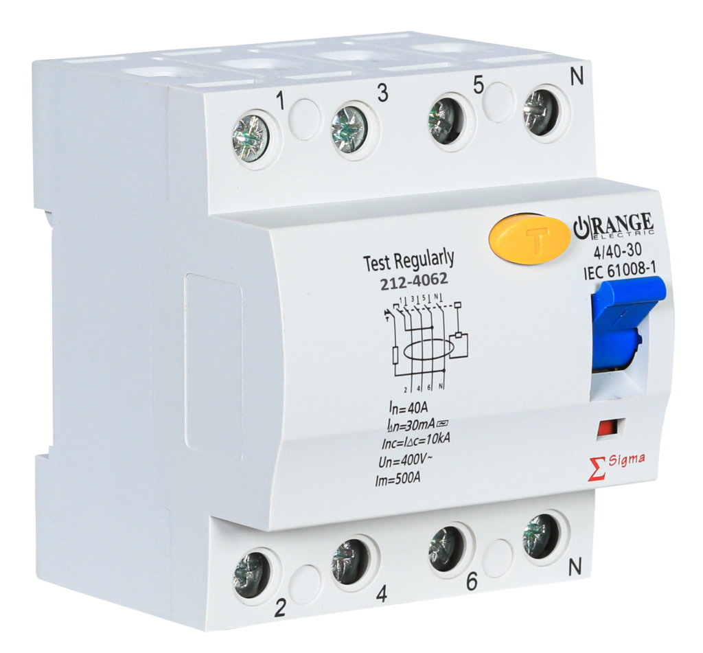 SIGMA 40Amp. 4Pole 30mA, 400V RCCB