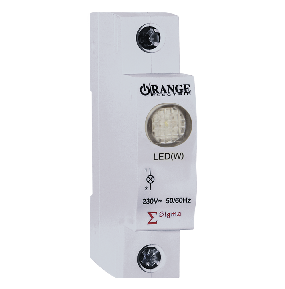 230VAC MCB with LED Indicator White